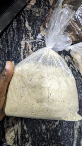 Egusi (hand peeled, blended) photo review